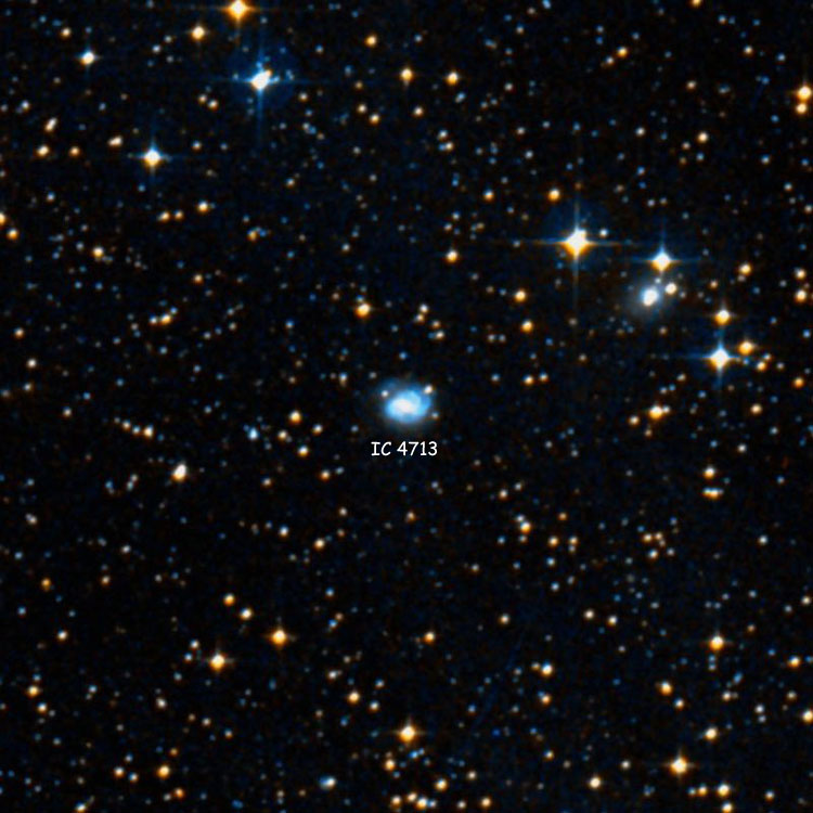 DSS image of region near spiral galaxy IC 4713