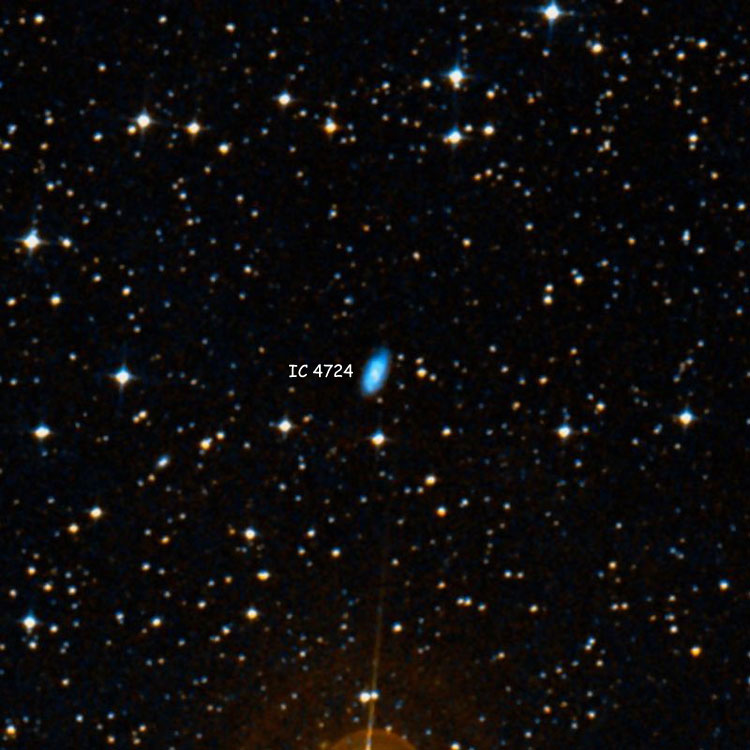 DSS image of region near spiral galaxy IC 4724