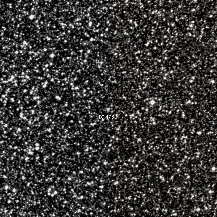 DSS image of region near planetary nebula IC 4732