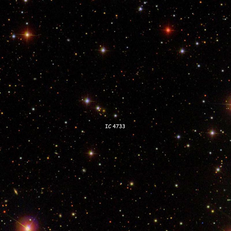 SDSS image of region near the star listed as IC 4733