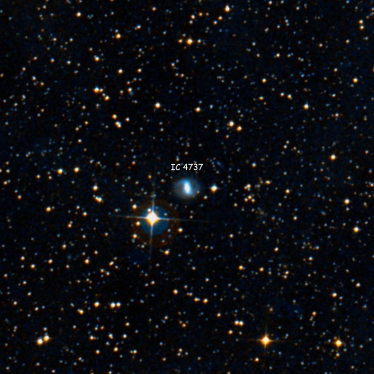 DSS image of region near spiral galaxy IC 4737
