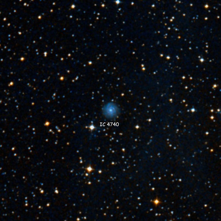 DSS image of region near spiral galaxy IC 4740
