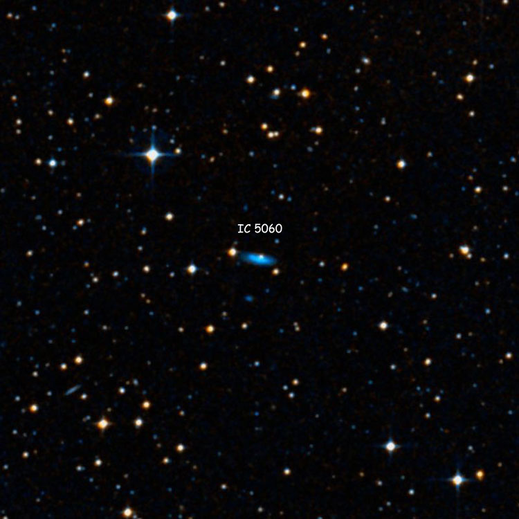 DSS image of region near spiral galaxy IC 5060