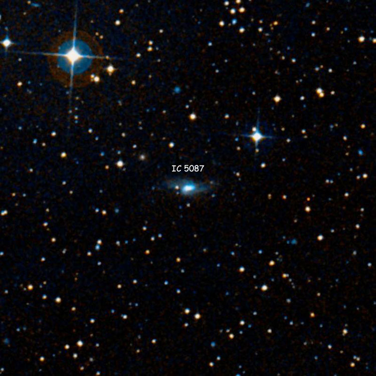 DSS image of region near spiral galaxy IC 5087