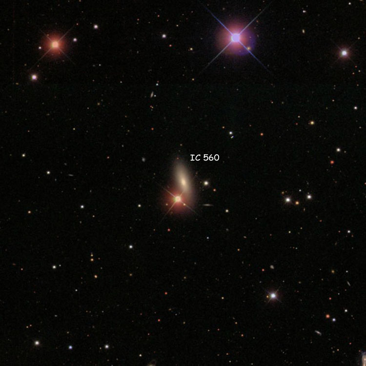 SDSS image of region near lenticular galaxy IC 560