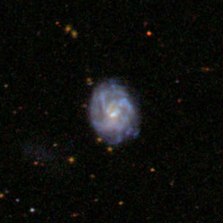SDSS image of spiral galaxy IC 605