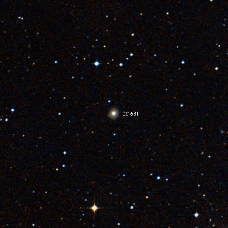 DSS image of region near elliptical galaxy IC 631