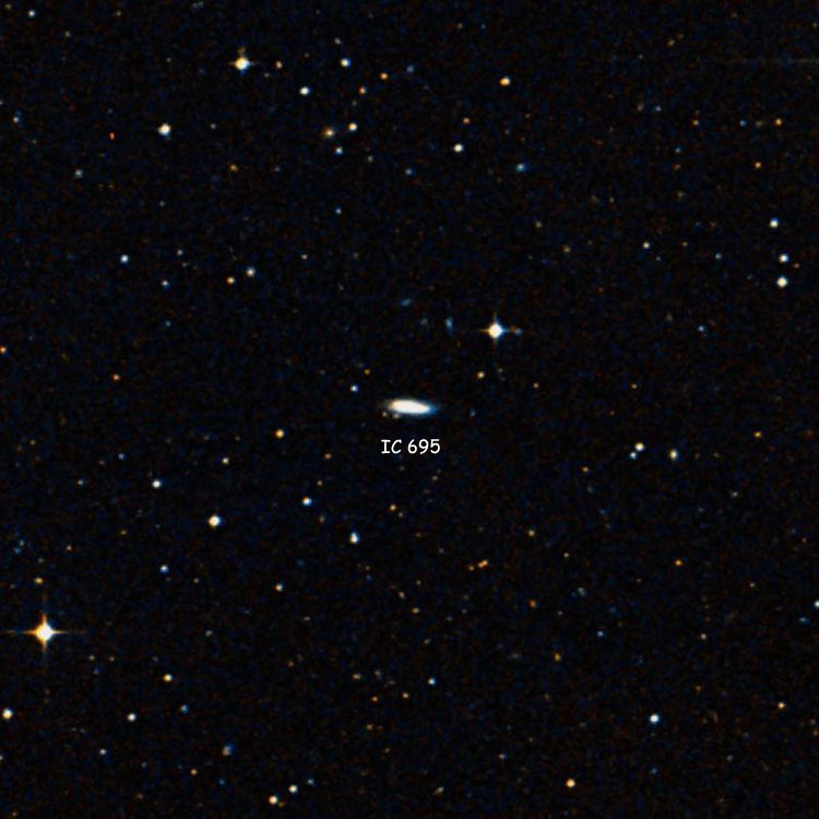 DSS image of region near spiral galaxy IC 695