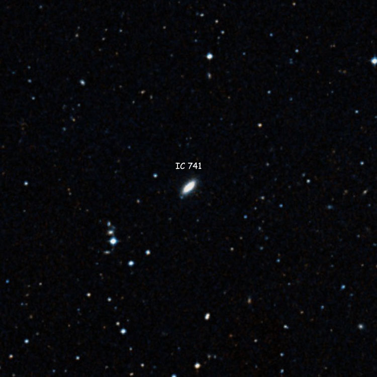DSS image of region near lenticular galaxy IC 741