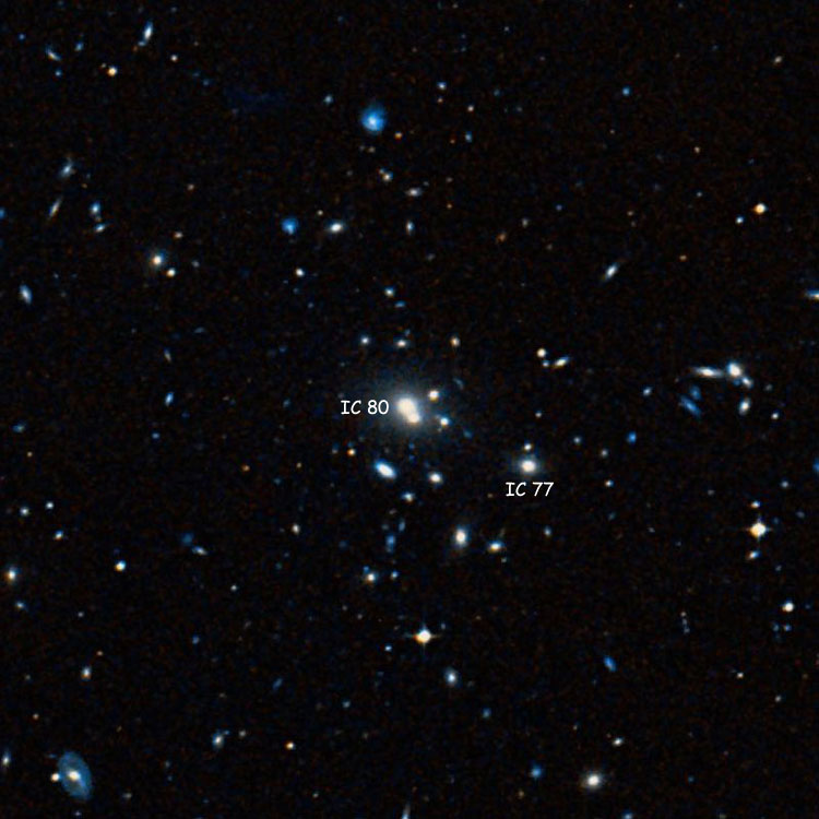 DSS image of region near IC 80