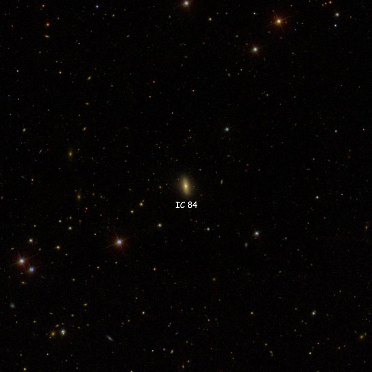 SDSS image of region near lenticular galaxy IC 84