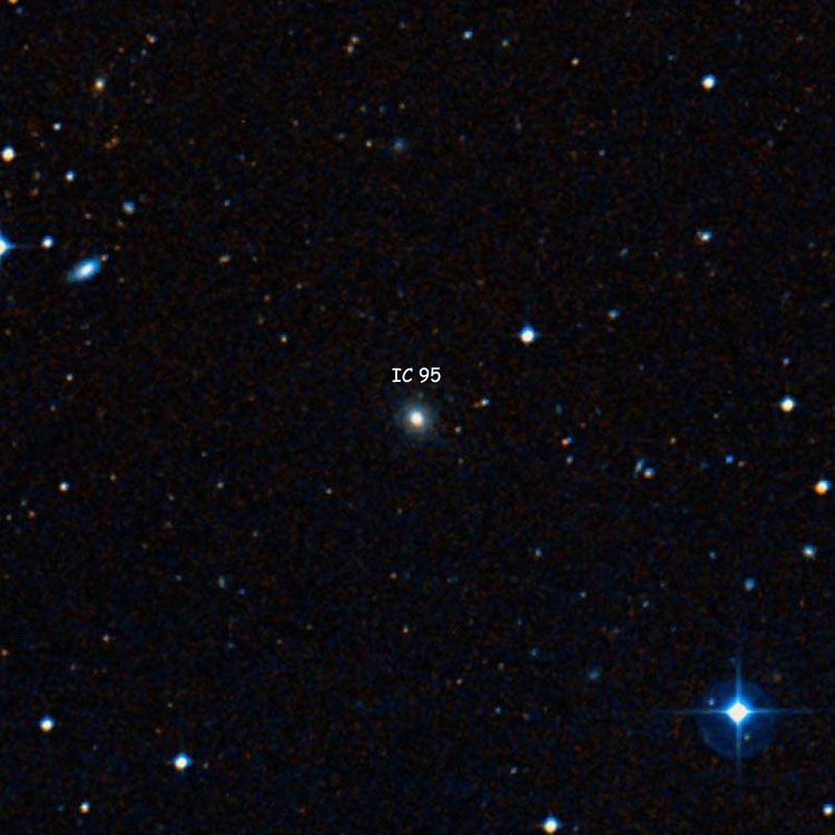 DSS image of region near elliptical galaxy IC 95