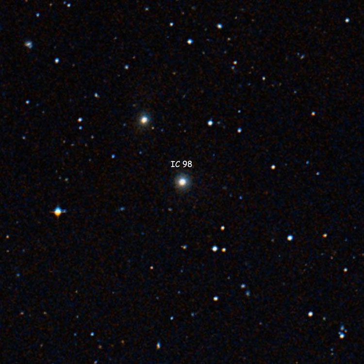 DSS image of region near elliptical galaxy IC 98