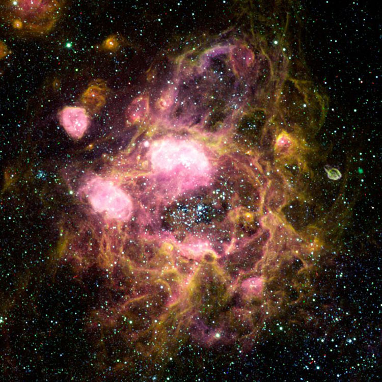 NOAO image of the star-forming region known as N11, in the Large Magellanic Cloud