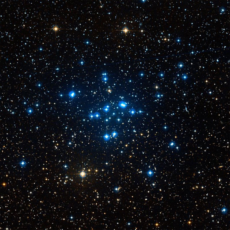 DSS image of region near open cluster NGC 1039, also known as M34