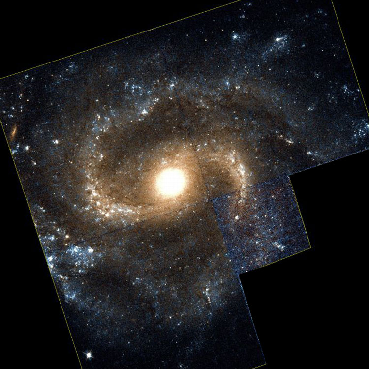 'Raw' HST image of central regions of spiral galaxy NGC 1042