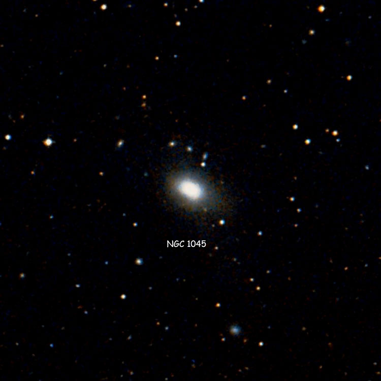 DSS image of region near lenticular galaxy NGC 1045