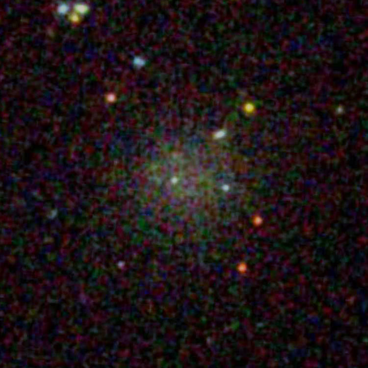 SDSS image of ultra diffuse spheroidal galaxy PGC 6775361, also known as NGC 1052-DF4
