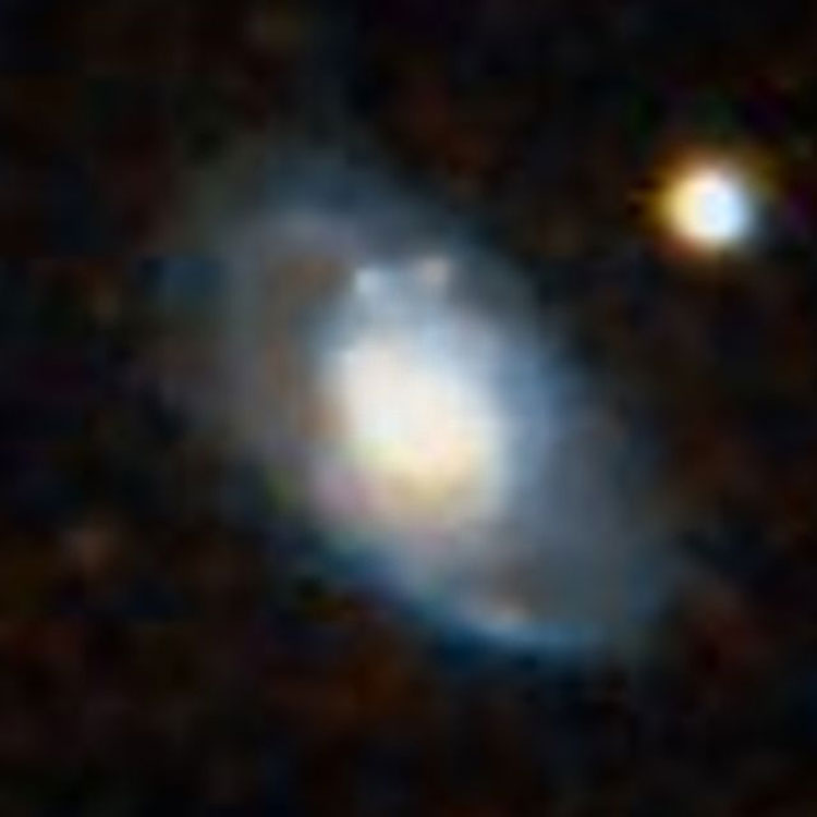 DSS image of spiral galaxy NGC 1054