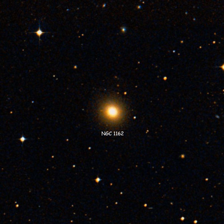 DSS image of region near elliptical galaxy NGC 1162