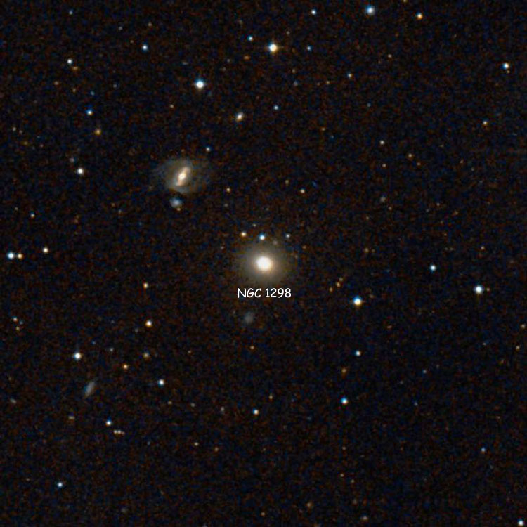 DSS image of region near elliptical galaxy NGC 1298