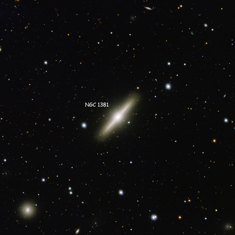 ESO image of region near lenticular galaxy NGC 1381