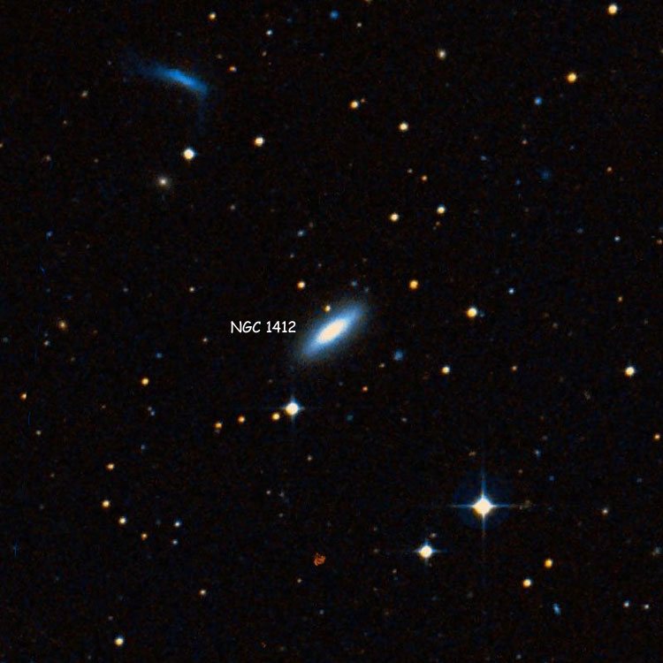 DSS image of region near lenticular galaxy NGC 1412