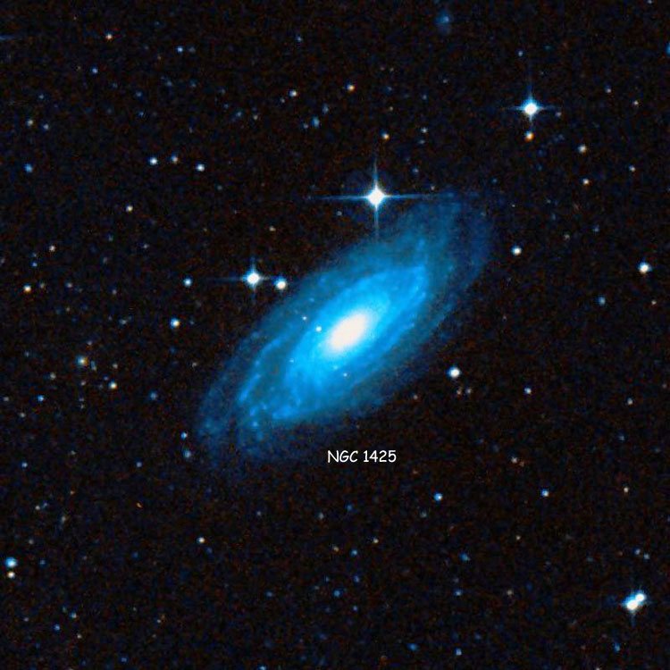 DSS image of region near spiral galaxy NGC 1425
