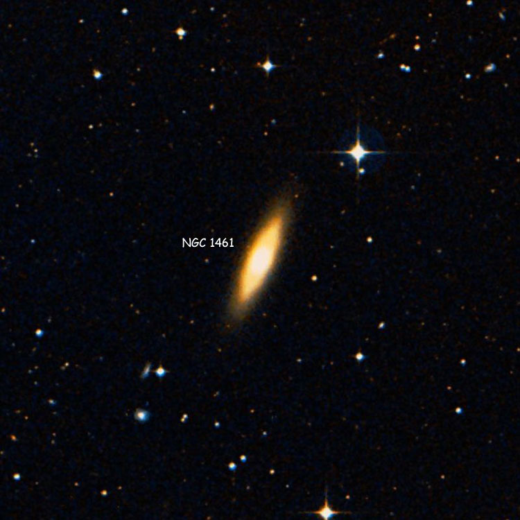 DSS image of region near lenticular galaxy NGC 1461