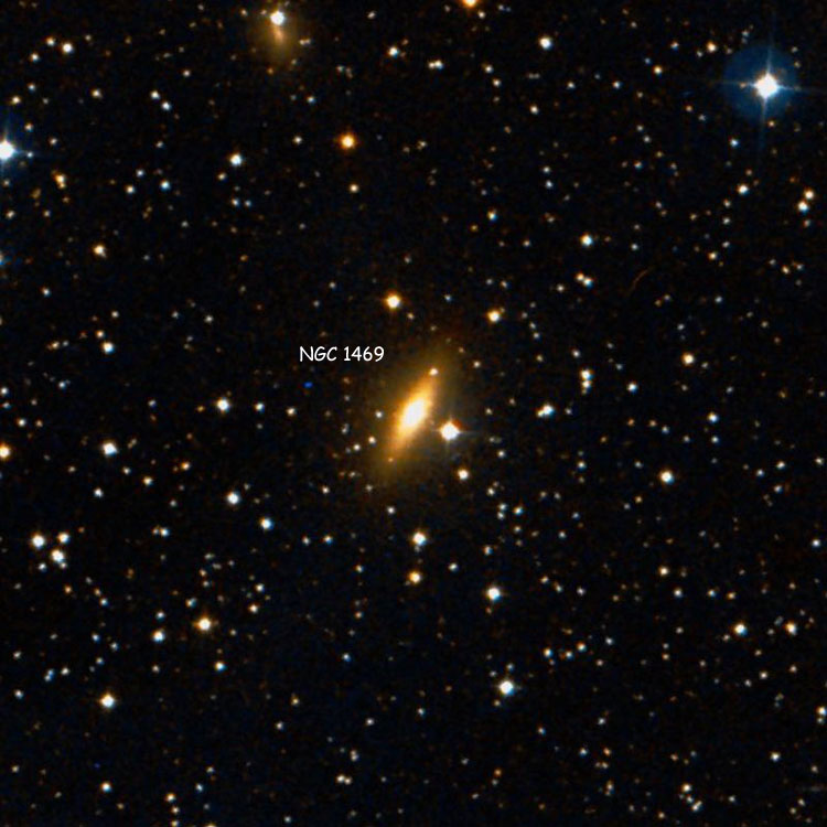 DSS image of region near lenticular galaxy NGC 1469