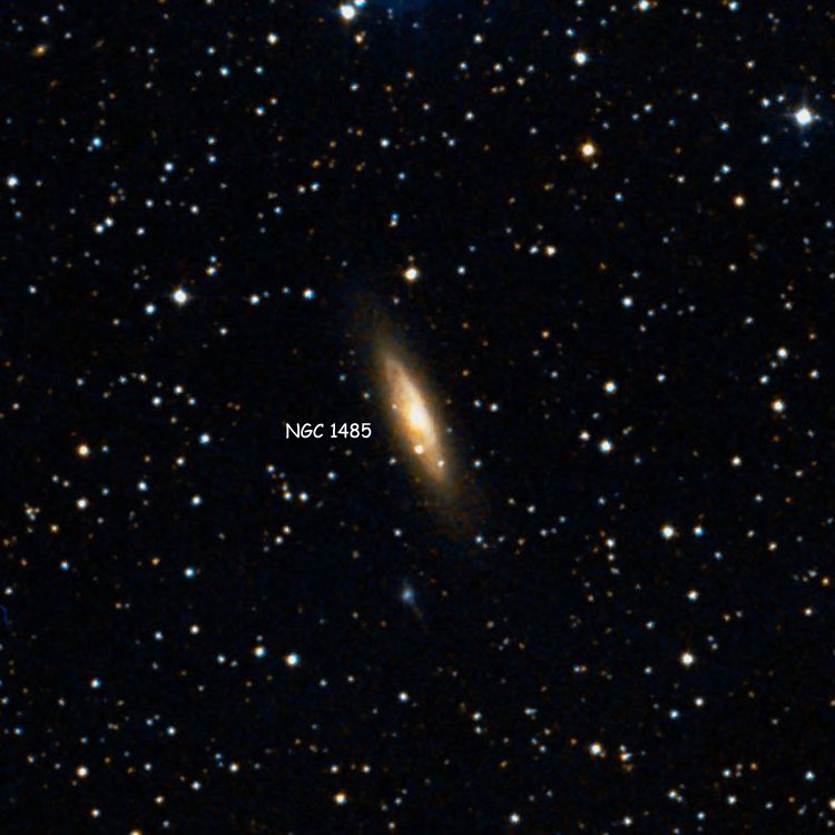DSS image of region near spiral galaxy NGC 1485