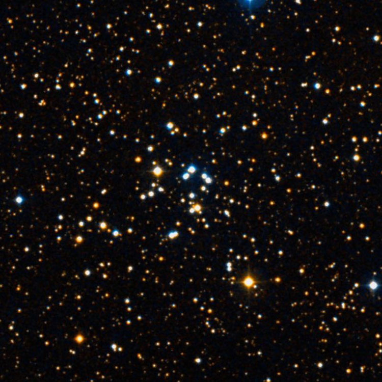 DSS image of region near open cluster NGC 1496