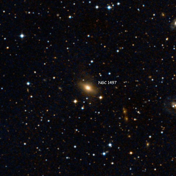 DSS image of region near lenticular galaxy NGC 1497