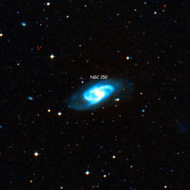 DSS image of region near spiral galaxy NGC 150