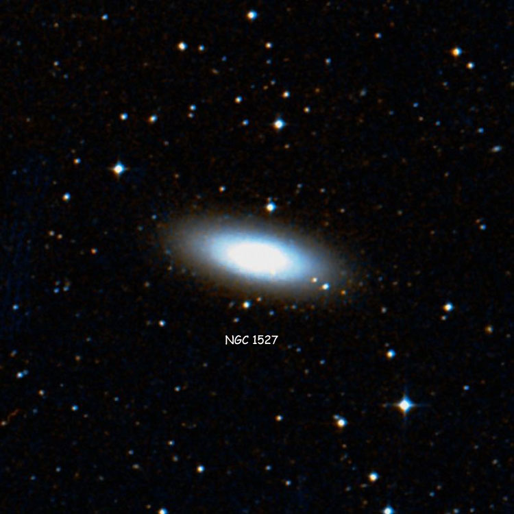 DSS image of region near lenticular galaxy NGC 1527