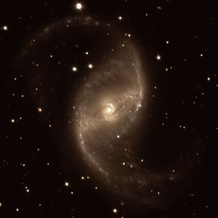 Nordic Optical Telescope image of spiral galaxy NGC 1530