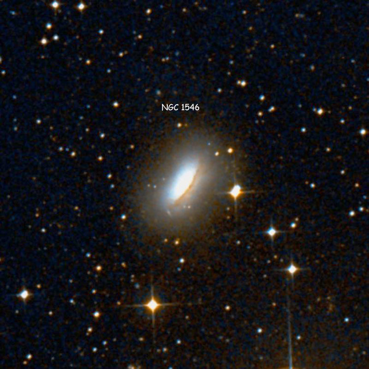 DSS image of region near spiral galaxy NGC 1546