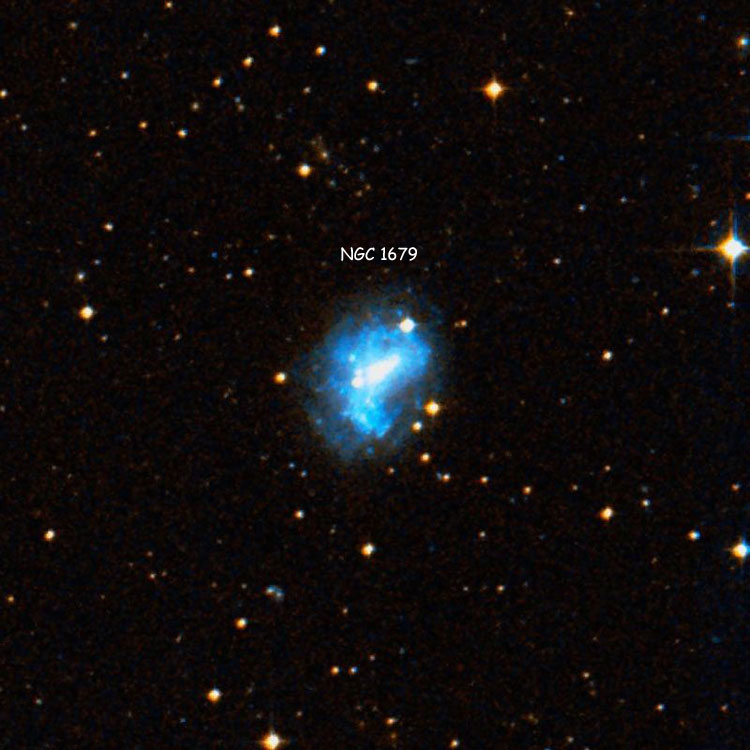 DSS image of region near spiral galaxy NGC 1679