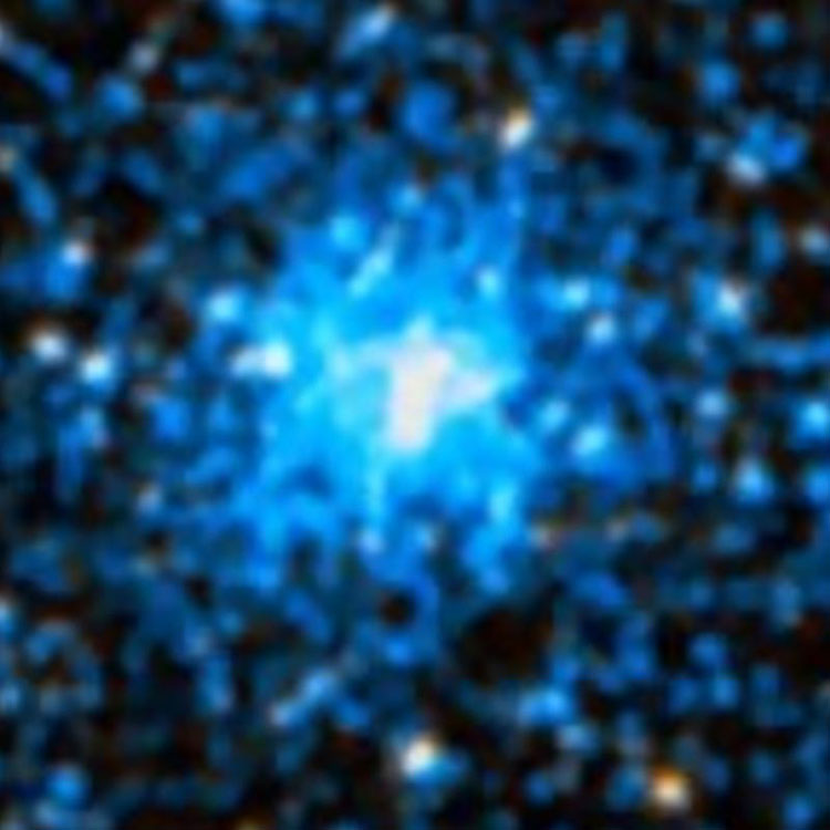 DSS image of globular cluster NGC 1697, in the Large Magellanic Cloud