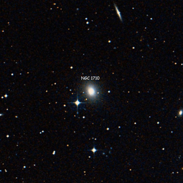 DSS image of region near lenticular galaxy NGC 1710