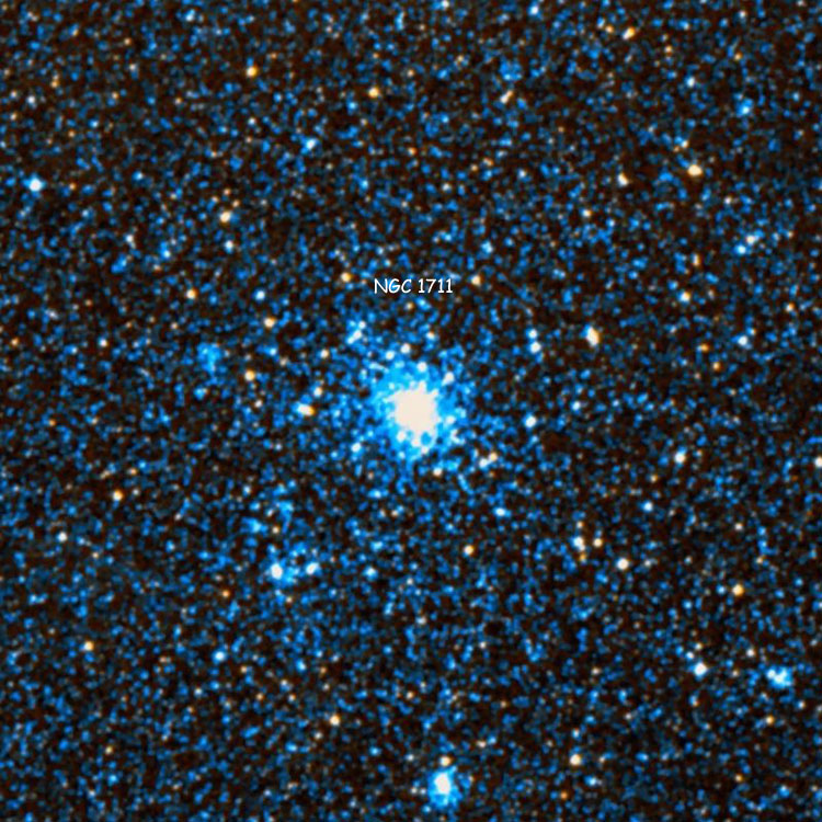 DSS image of region near open cluster NGC 1711