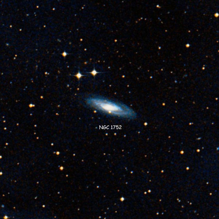 DSS image of region near spiral galaxy NGC 1752