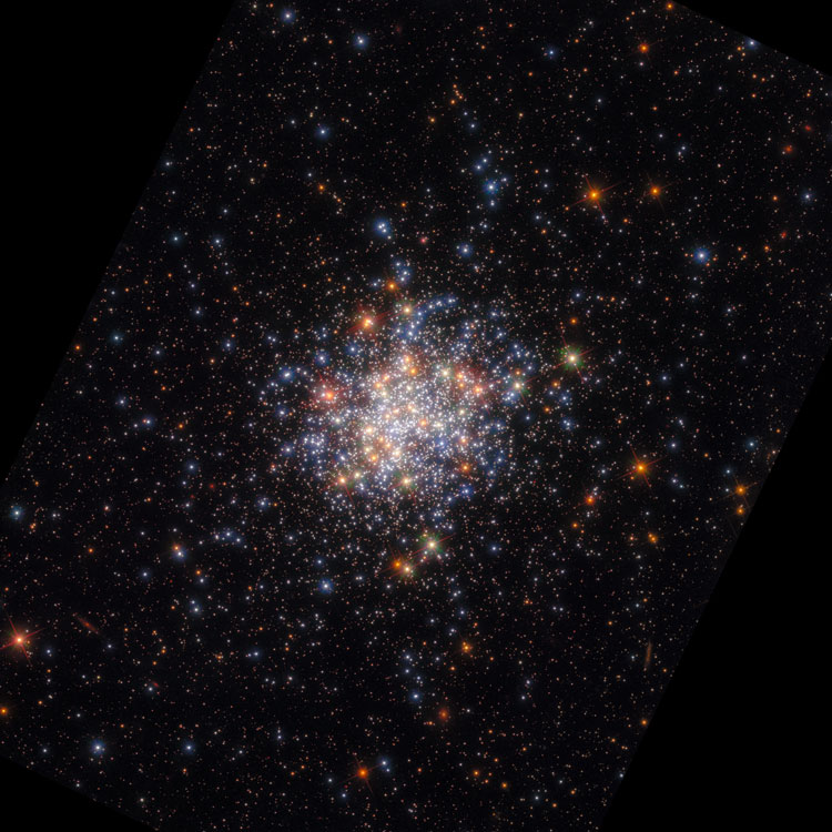 HST image of central portion of open cluster NGC 1755