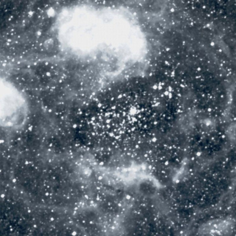 DSS image of region near open cluster NGC 1761