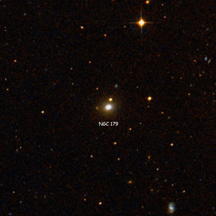 DSS image of region near lenticular galaxy NGC 179