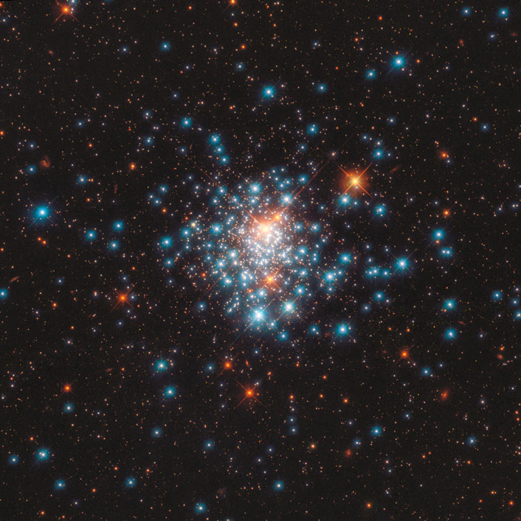 HST image of open cluster NGC 1805