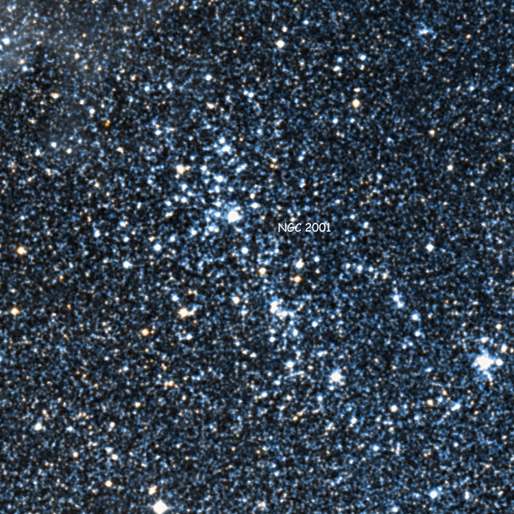 DSS image of region near open cluster NGC 2001