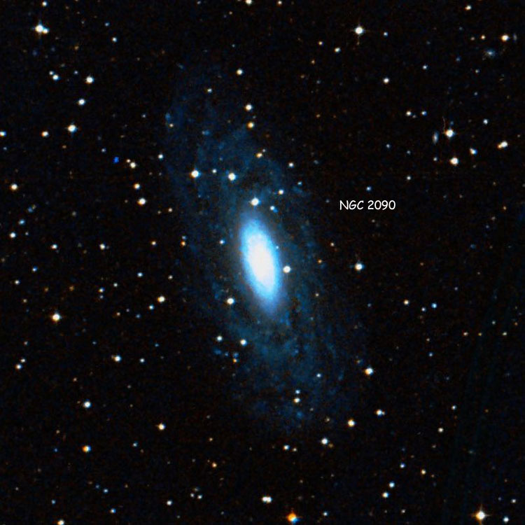 DSS image of region near spiral galaxy NGC 2090
