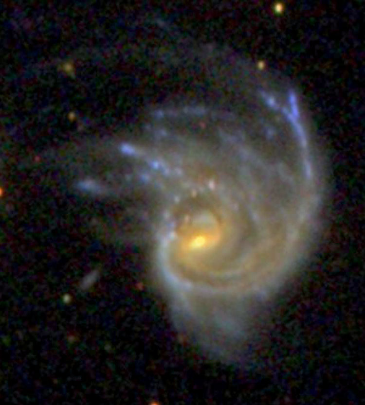 SDSS image of spiral galaxy NGC 218