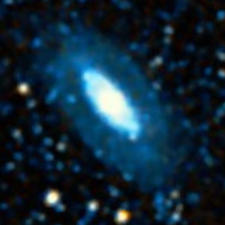 DSS image of spiral galaxy NGC 2199